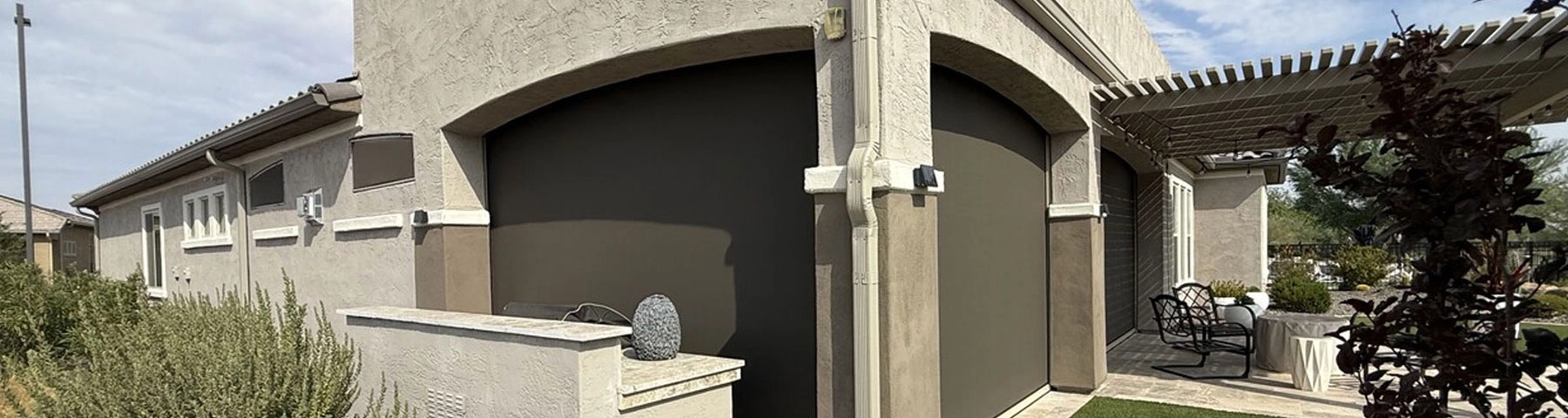 Magnatrack® Interior Mount  //  Sun City Festival, AZ // Blue Sky Patio Shades