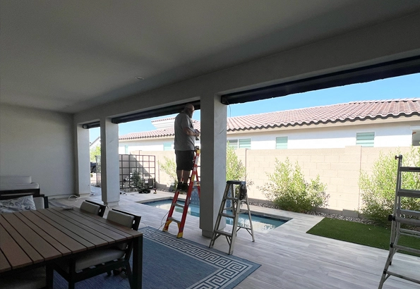 Motorized Rolling Screens In Phoenix | Blue Sky Patio Shades