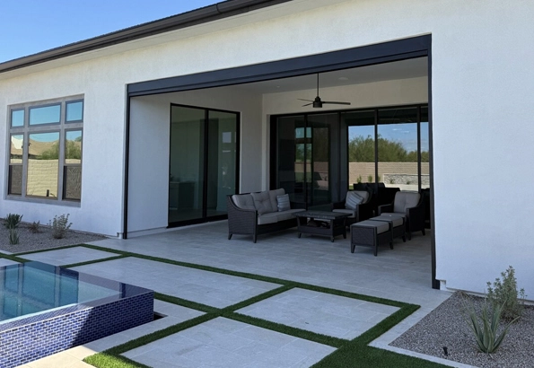 MagnaTrack® Motorized Shade Install In Cave Creek | Blue Sky Patio Shades