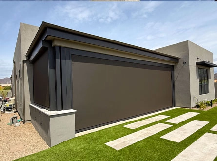 North Scottsdale Motorized Screen Install | Blue Sky Patio Shades