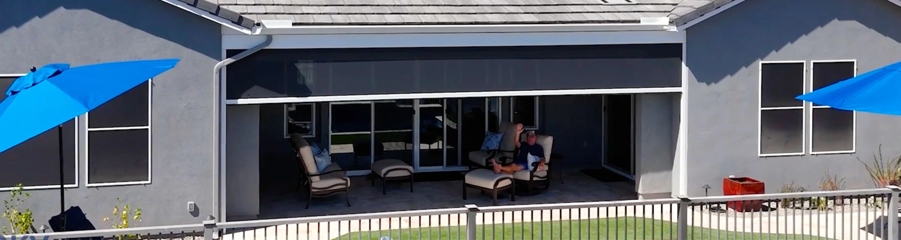 Custom MagnaTrack Shades | Blue Sky Patio Shades