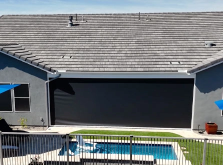 Custom MagnaTrack Shades | Blue Sky Patio Shades